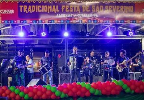 Confira registros da 1ª noite da Festa de São Severino em Ameixas